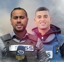 استشهاد صحفيين فلسطينيين بغارتين لجيش العدو جنوب وشمالي القطاع