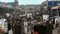 مسيرة جماهيرية لأبناء غمر بصعدة بذكرى استشهاد الإمام زيد
