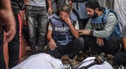 استشهاد أربعة صحفيين  في قصف العدو الإسرائيلي ساحة المستشفى المعمداني  بغزة