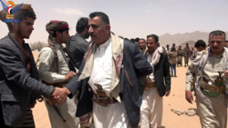 وزير النفط ونائب وزير التعليم الفني يتفقدان أحوال المرابطين بجبهة الجوبة في مأرب