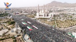 طوفان بشري بالعاصمة صنعاء في مسيرة 
