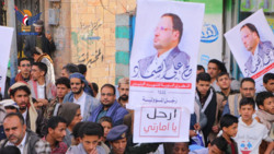 مسيرات حاشدة في إب وفاءً للشهيد الصماد وتضامناً مع الشعب الفلسطيني