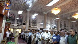 تشييع جثمان الشهيد عبده عزالدين الذي ارتقى جراء العدوان الصهيوني على ميناء الصليف