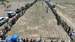 Mahnwache im Al-Jaafariyah-Distrikt, Rima, in Solidarität mit Gaza und zur Erklärung einer allgemeinen Mobilisierung