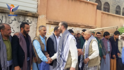 Empfang der befreiten Gefangenen Afari, Al-Khayouni und Mushayb in Hadscha