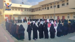 وقفات للهيئة النسائية في حجة تضامناً مع الشعب الفلسطيني