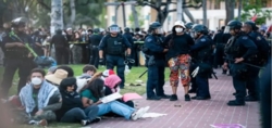 US police break up student sit-in in solidarity with Gaza at George Washington University