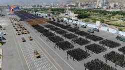 Die größte Militärparade von Sicherheitseinheiten in der Geschichte des Jemen in der Hauptstadt Sana'a