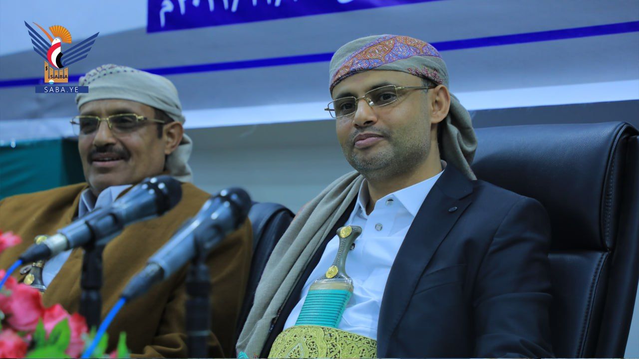 كلمة الرئيس المشاط خلال لقائه قيادة محافظات تعز وإب وذمار والضالع ولحج 