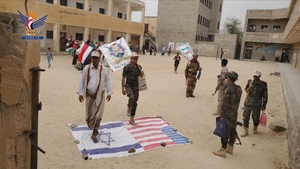 Mobilization Forces conduct march, military maneuvers in Aflah Al-Sham, Hajjah