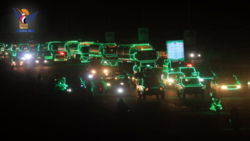 قافلة ضوئية لأكثر من 80 قاطرة بترول احتفاءً بالمولد النبوي