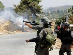 Suffocation injuries during clashes with enemy forces west of Bethlehem 