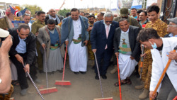 Premierminister startet Hygiene- und Sensibilisierungskampagne in der Hauptstadt Sana'a mit offizieller und kommunaler Beteiligung
