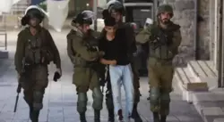 العدو الصهيوني يعتقل شاباً وطفلاً جنوب نابلس