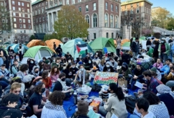 Demonstrations denouncing aggression against Gaza continue, expand at 33 American universities