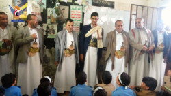 Hamid, Al-Mutawakkil, Al-Shami und Awad inspizieren die Sommerkurse an der Imam Al-Hadi-Schule in Saada
