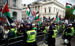 مظاهرة حاشدة في لندن تنديدا بالعدوان الصهيوني المتواصل على قطاع غزة