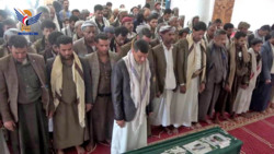 تشييع جثمان الشهيد المقدم محمد الورد في مديرية بني حشيش