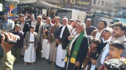 مديرية بني الحارث تنظم مسيرة جماهيرية احتفاء بذكرى جمعة رجب