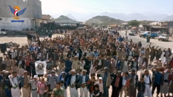 مسيرات حاشدة في ريمة تضامناً مع الشعب الفلسطيني ومقاومته الباسلة