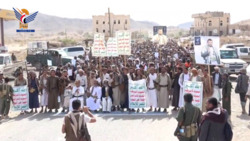 Massive marches in Marib affirm steadfastness with Gaza and escalate against crimes of genocide, starvation
